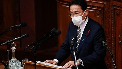 Japan PM Kishida vows to devote himself to ending COVID-19 crisis Japan PM Kishida vows to devote himself to ending COVID-19 crisis