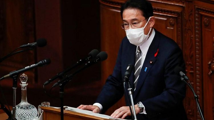 Japan PM Kishida vows to devote himself to ending COVID-19 crisis