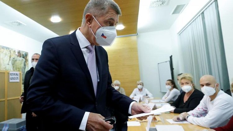 Czech polls close as PM Babis seeks to cling to power