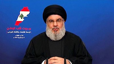 نصر الله يقول المحقق الرئيسي في انفجار بيروت مسيس ويجب تغييره نصر الله يقول المحقق الرئيسي في انفجار بيروت مسيس ويجب تغييره