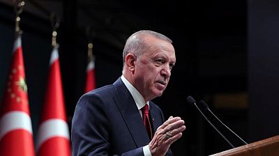 Turkey's Erdogan blasts ambassadors' call for philanthropist's release