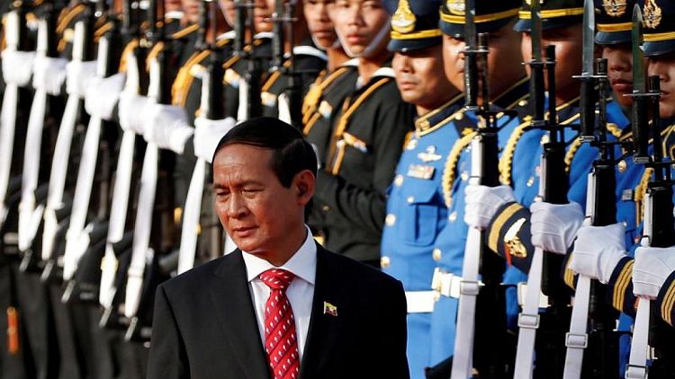 Ex-Myanmar president says army tried to force him to cede power hours before coup