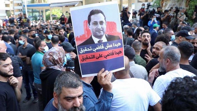 تلفزيون الجديد: اطلاق نار قرب احتجاج ضد قاضي التحقيق في انفجار بيروت