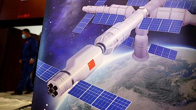 China to send three astronauts to space station early on Saturday China to send three astronauts to space station early on Saturday