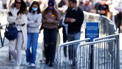 Italy divided as mandatory workplace COVID pass looms Italy divided as mandatory workplace COVID pass looms