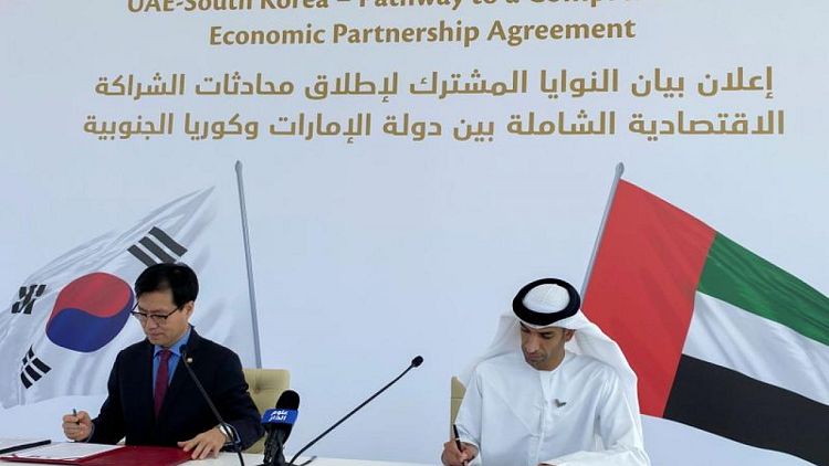 اتفاق الإمارات وكوريا الجنوبية على إجراء محادثات لإبرام صفقة تجارية