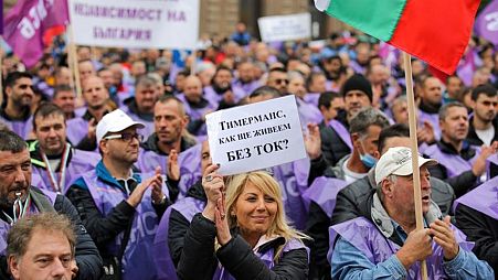 Green energy 'cannot happen now': Miners march to protect coal industry in Bulgaria