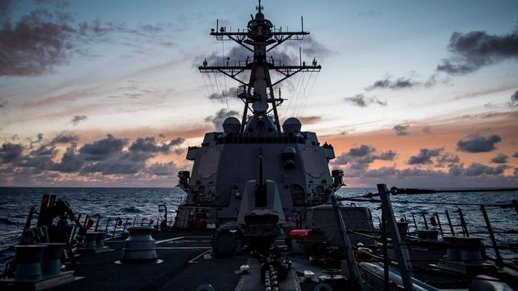 U.S. and Canadian warships sailed through Taiwan Strait last week