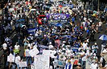 شاهد | الآلاف يتظاهرون ضدّ "إمبراطور السلفادور" أبو كيلة