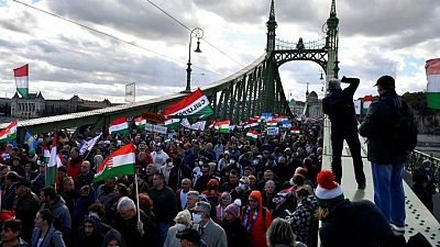 Budapest hosts rival political rallies as Hungary's 2022 election race heats up
