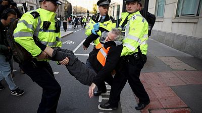 Climate change protesters restart campaign with City of London blockades