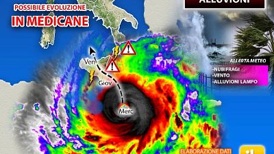 iLMETEO.it, potrebbe diventare MEDIterranean hurriCANE iLMETEO.it, potrebbe diventare MEDIterranean hurriCANE