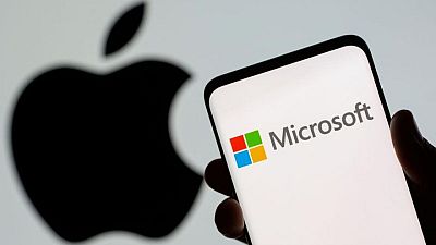 Apple se encamina a entregar a Microsoft la corona de compañía más valiosa del mundo