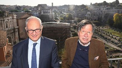 Gualtieri incontra in Campidoglio il Nobel per la Fisica Gualtieri incontra in Campidoglio il Nobel per la Fisica