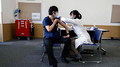Japan's COVID-19 booster shots to be open to anyone fully vaccinated - Jiji