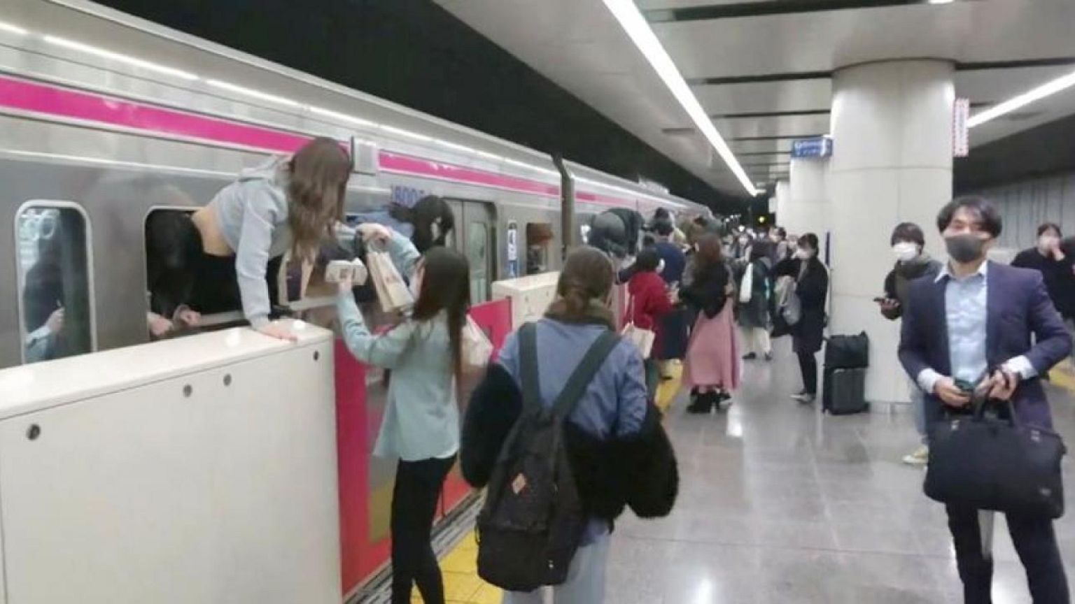 Man dressed as Joker terrorises Tokyo train