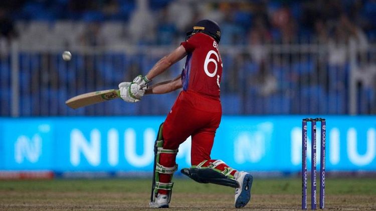 Cricket-Four in four: England effectively in semis after Buttler blitz