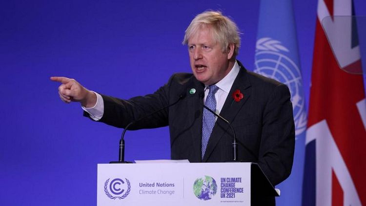 UK's Johnson says current targets on sustainable aviation fuel "pathetic"