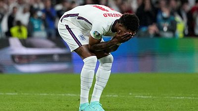 Soccer-Man jailed for racially abusing England trio after Euro 2020 final Soccer-Man jailed for racially abusing England trio after Euro 2020 final