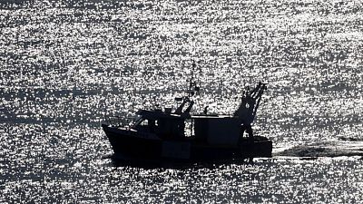 French fishermen block boat at St Malo as they launch Brexit protests