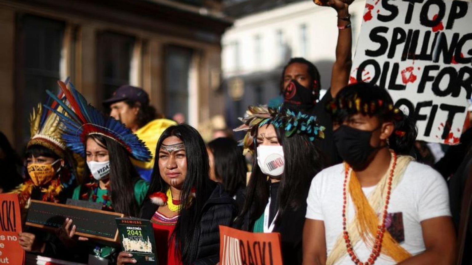Activists rally at U.N. climate talks