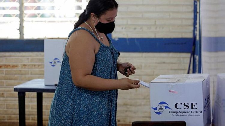 With top opponents jailed, Ortega poised to prevail in Nicaragua election