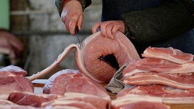 China's meat imports drop to 20-month low in October -customs