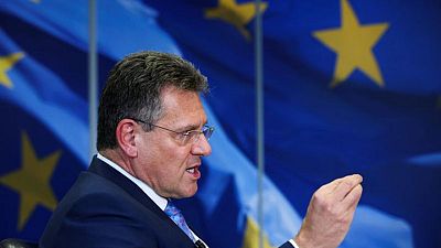 EU's Sefcovic welcomes "change in tone" from UK over N.Ireland trade talks
