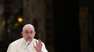 World has become deaf to plight of the poor, pope says in Assisi World has become deaf to plight of the poor, pope says in Assisi