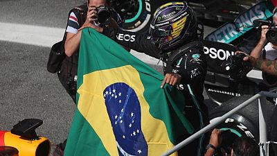 Motor racing-Hamilton hunts down Verstappen for victory in Brazil