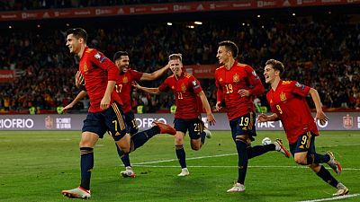 Morata encuentra la redención en Sevilla mandando a España a Qatar Morata encuentra la redención en Sevilla mandando a España a Qatar