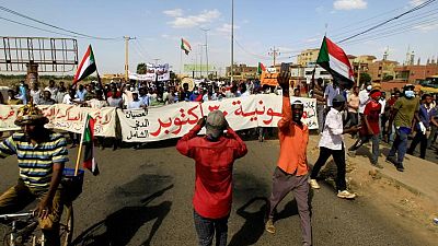Mobile phone lines inside Sudan are cut before planned protests