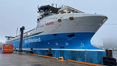 Yara debuts world's first autonomous electric container ship
