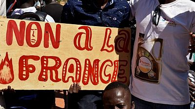 French military convoy blocked in Burkina Faso by protesters