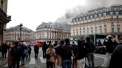 Fire breaks out near Place de L'Opera in central Paris