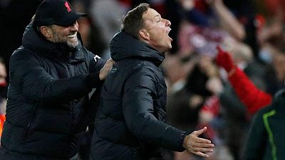 Soccer-Klopp-Arteta bust-up spices Liverpool's victory over Arsenal