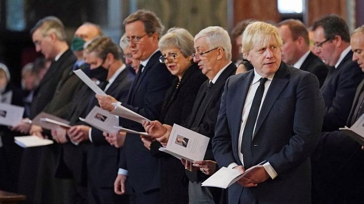 UK prime ministers pay tribute at lawmaker's funeral