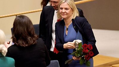 Sweden picks first female PM, crisis over budget vote looms