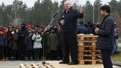 Lukashenko tells migrants at Belarus-Poland border he won't make them go home