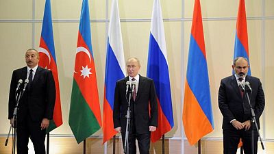 Putin gets Armenian and Azeri leaders to agree to work on defining border