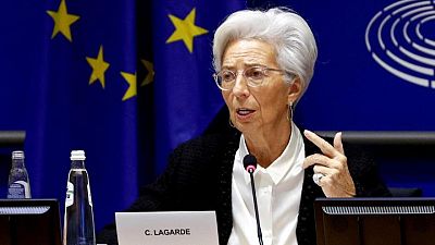 ECB's Lagarde says euro zone in better shape facing new COVID wave, Omicron variant
