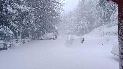 Bufera di neve a Esterzili, incidenti su strade nel Nuorese Bufera di neve a Esterzili, incidenti su strade nel Nuorese