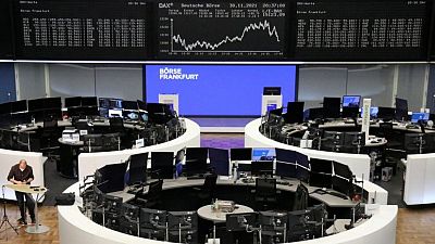 European shares set to end bumpy week with gains