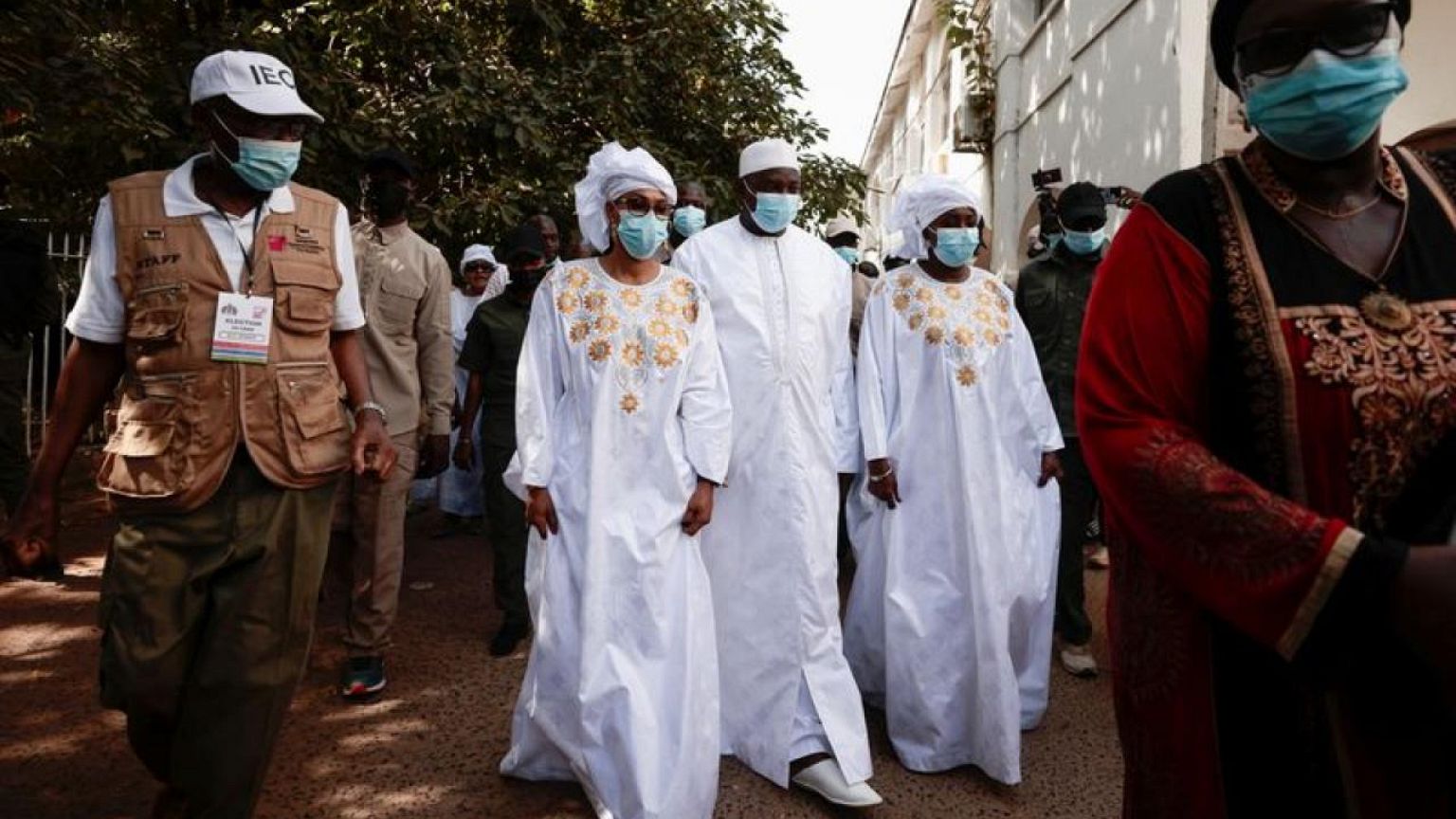 Gambians vote for president using marbles in key test for stability