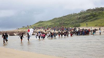 S.Africans protest against Shell oil exploration in pristine coastal area