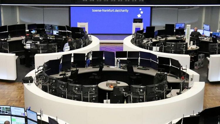 Defensive sectors lift European shares after two-day rally
