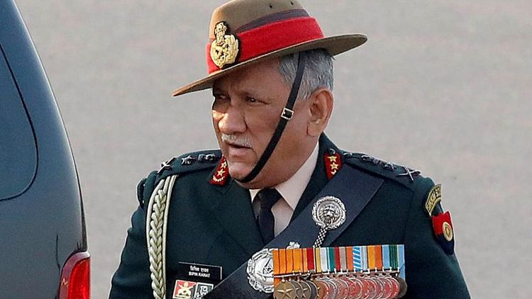 الهند تقيم جنازة عسكرية لرئيس أركان الجيش