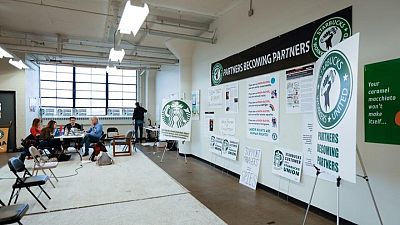 Starbucks union drive spurred by barista burnout from mobile orders Starbucks union drive spurred by barista burnout from mobile orders