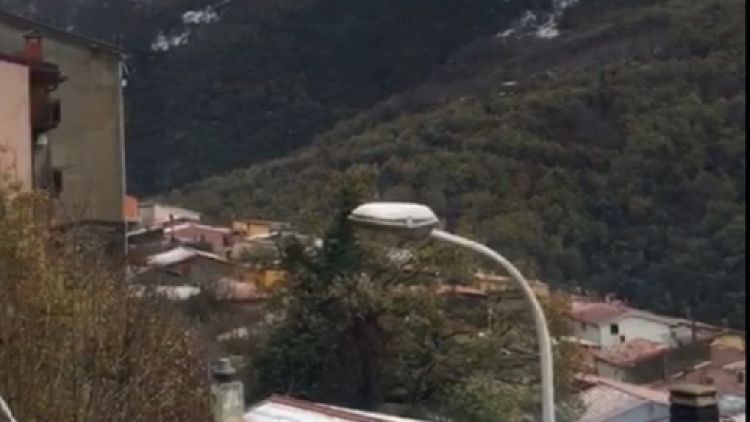 Fiocchi bianchi anche ai piedi del Gennargentu sopra i 700 mt