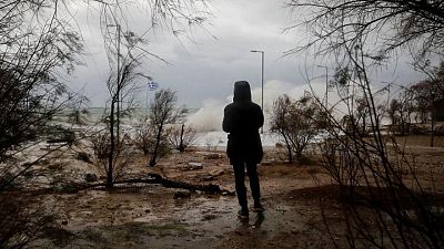 Storms pound parts of Greece, kill one